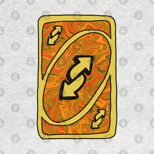 Trippy yellow Uno reverse card by Shred-Lettuce